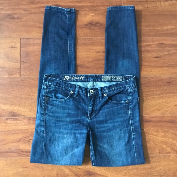 Madewell Dark Wash Denim Skinny Skinny Jeans 27x32 - Picture 4 of 7